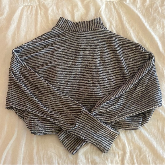 Urban Outfitters Out From Under Amelia Striped Mock Neck Top (size medium) - Picture 2 of 2